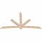Ekena Millwork Alberta Smooth Timber Gable Bracket, Douglas Fir, 96"W x 56"H x 1 1/2"D x 5 1/2"F, 14/12 Pitch GBW096X56X0206ALB00SDF - alternate 2